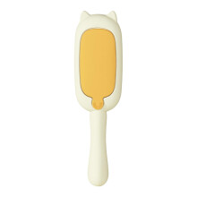 Deshedder Brush for Cats Static Cat Grooming Tool Ergonomic Animal Grooming Comb Yellow