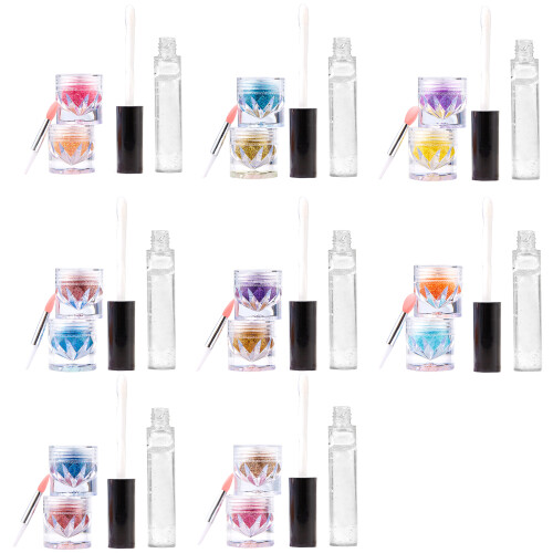 2 Colors Glitter Lipstick Set Glitter Lip Set Glitter-Set 1 1
