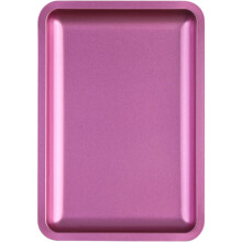 Delicate Stainless Steel Storage Tray for Nail Art-rose red