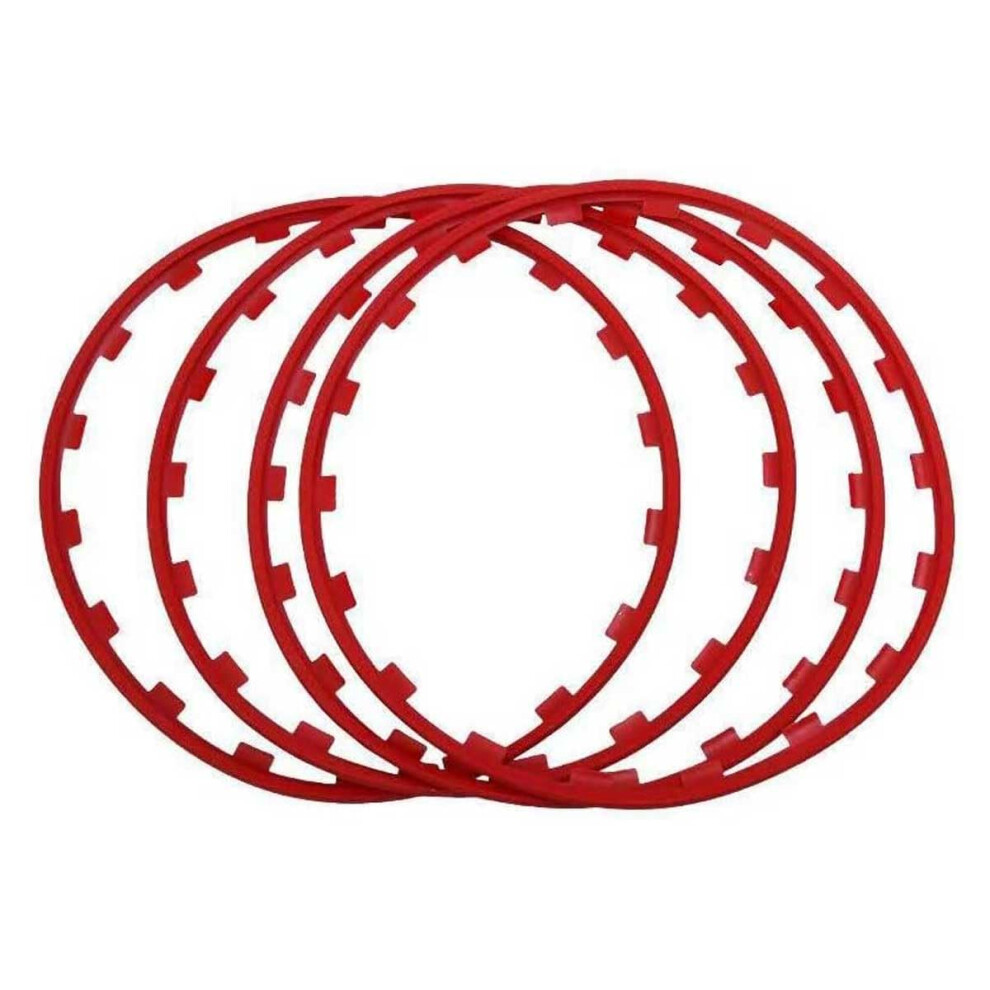 Car Wheel Rim Protectors Ring Nylon Hub Guard Antiscratch Ring 19 Inch B/ Red 9067246270933