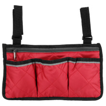 Bolsa lateral para cadeira de rodas, bolsa multifuncional para andador com vários bolsos, acessório para cadeira de rodas elétrica para uso