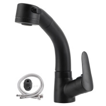 Elegant Black Kitchen Faucet, Innovative Height Adjustable Faucet, 360 Degrees Rotatable And Pull Out Nozzle For Home Kitchen, Bathroom Washroom (High