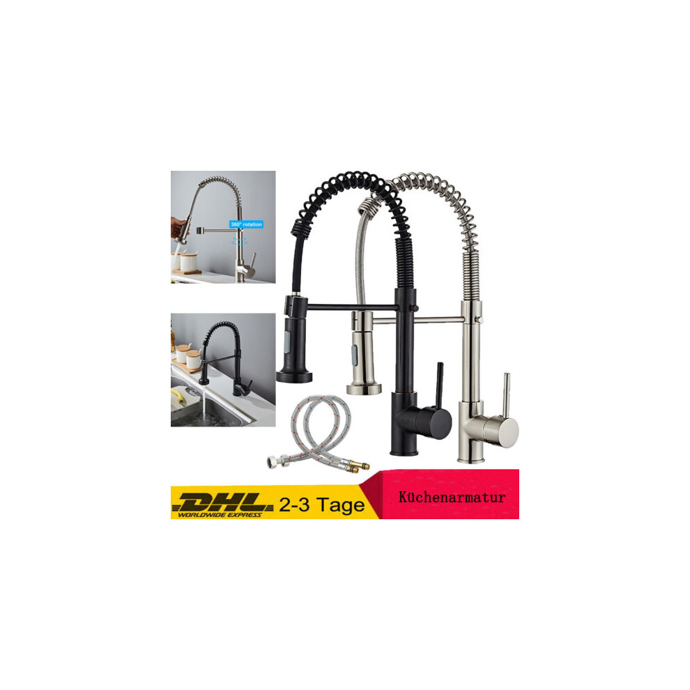 Extendible Kitchen Tap, Commercial Kitchen Sink Faucet With Innovative Pull Down Sprayer For Large Sinks, High Arc Nozzle Design For Optimal Reach, St 9466005067522