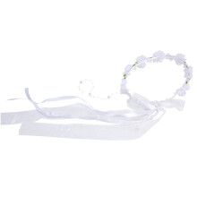 Fascia per capelli da damigella d'onore, corona di fiori di perle, elegante accessorio per capelli a forma di vite, dettagli artigianali, copricapo