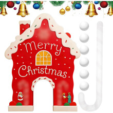 Gingerbread Golf Game 2026 - Mini-Golf Course with Candy Cane Club & Balls, Christmas Family Indoor Game