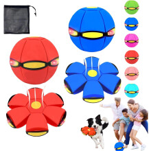 Children's Magic Metaball Bouncing Ball - Dual Form Flying Saucer with Lights for Indoor Outdoor Play