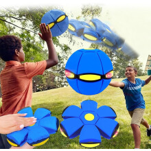Magic Ball Bouncing Balls - Meta Flying Saucer Parent-Child Interactive Toy for Indoor Outdoor (Blue)