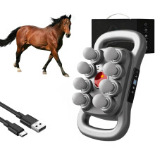 8-Kopf Pferde Massagegun 2025 Upgrade - Equine Perkussionsmassager mit 30 Intensitätsstufen & 3 Modi, ultra-leise (8 Köpfe)