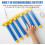 Reflective Drop Stick Challenge Game - Hand Eye Coordination Training Toy with 3 Speed Modes (Blue) 5