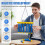 Reflective Drop Stick Challenge Game - Hand Eye Coordination Training Toy with 3 Speed Modes (Blue) 2