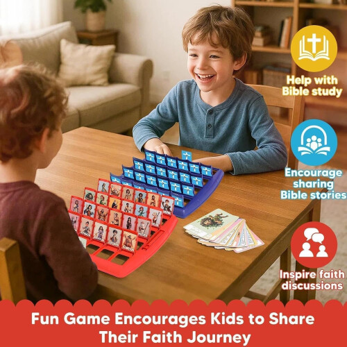 Juego de mesa Bíblico ¿Quién Soy? para niños. 24 personajes, juego ...