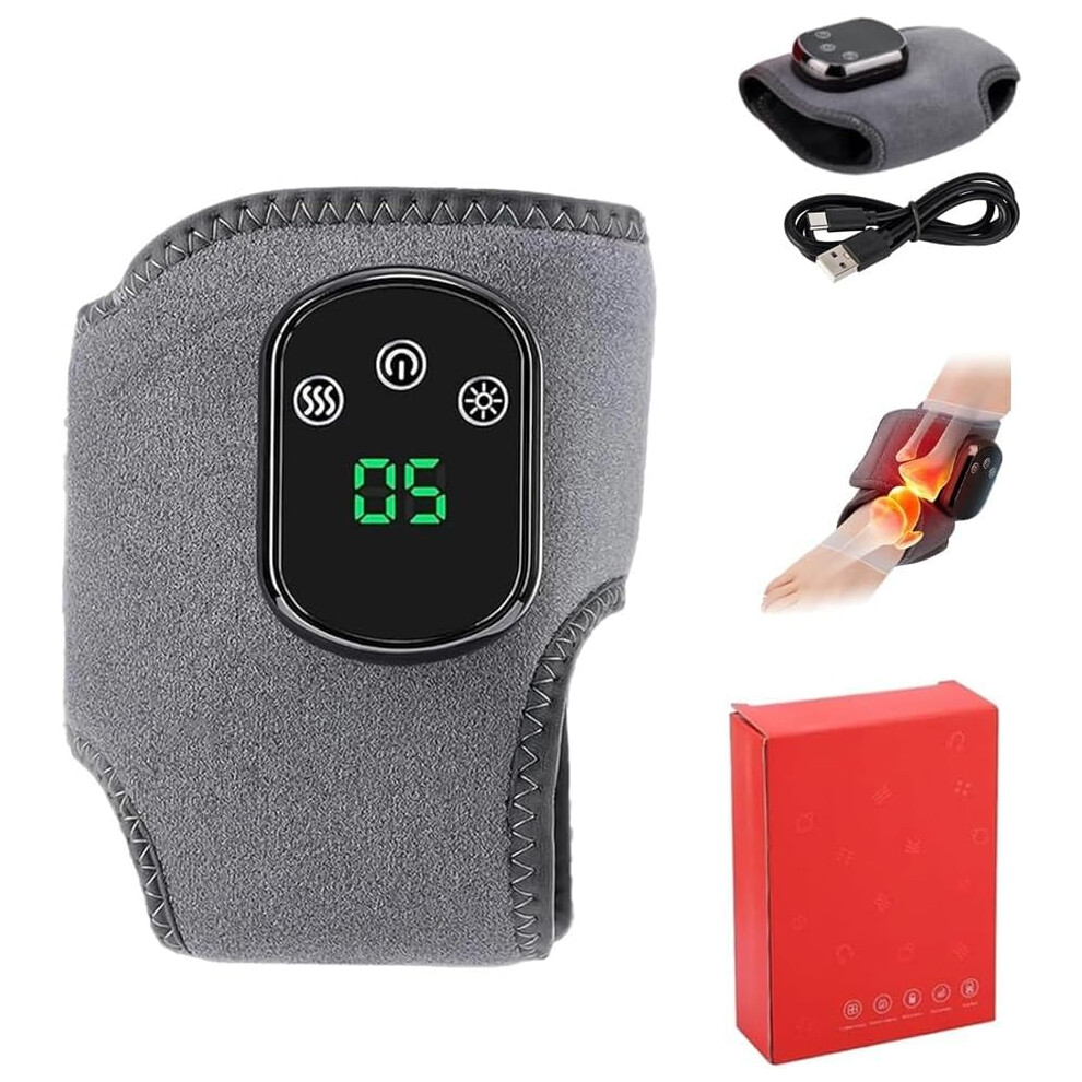 Oimg Foot Nerve Stimulator Portable Massager Wrap Triple Therapy - 3 Vibration 5 Heat Level For Neuropathy All Ages Ankle 1Pc