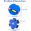 Magic Shape-Shifting Bouncing Ball - 2 Forms with 6 Lights, Interactive Toy for Parent-Child Play 8