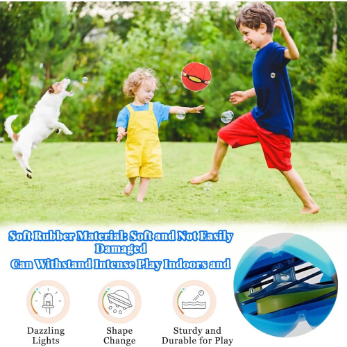 Magic Shape-Shifting Bouncing Ball - 2 Forms with 6 Lights, Interactive Toy for Parent-Child Play 2