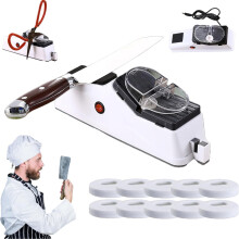 Affûteur de Couteaux Électrique Surudoisharp Pro - Affûtage 5s, 10 Disques et Coque, Outil Pro Cuisine (1PCS)