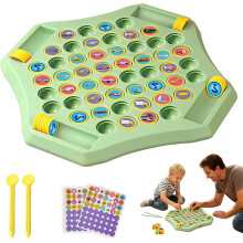 54 PCS Flip Chess Memory Game - Animal Themed Double Cartoon Memory Game for Interactive Father-Son Play