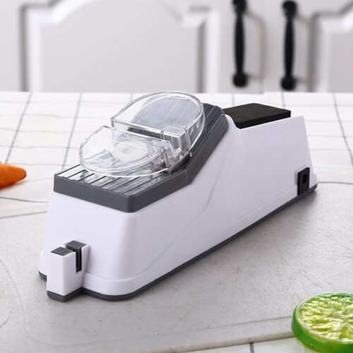 Kiresharp Pro Double Sided Electric Knife Sharpener - 5 Seconds Quick Sharpening Automatic for All Knives USB 2