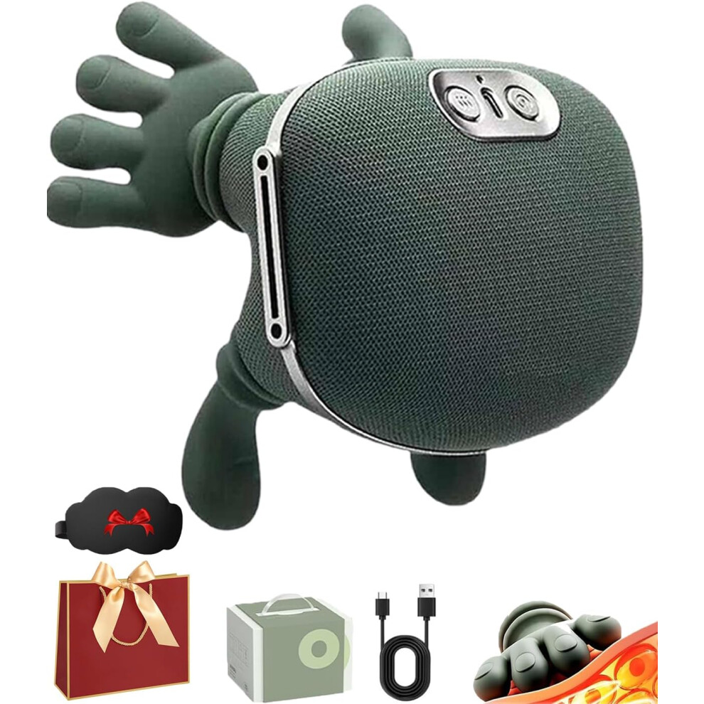 MasażEr Szyi I PlecóW Shiatsu - Elektryczny, Z MasażEm 4D, Bezprzewodowy, Z Pasem, Na BóL Szyi, 1Szt.-image