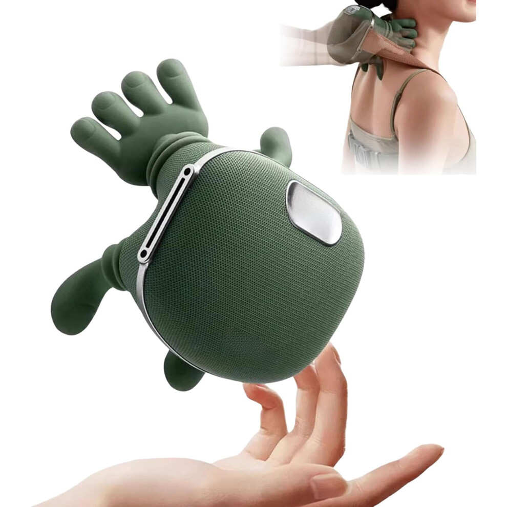 Oimg Cerviflex 4D Wireless Massager Shiatsu Deep Tissue With Heat - Professional Simulated Human Hand Design Neck Shoulders