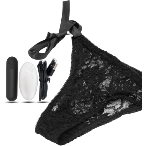 Remote Vibrator with Lingerie Creative Design - 10 Function Surprising Experience Adult Toy