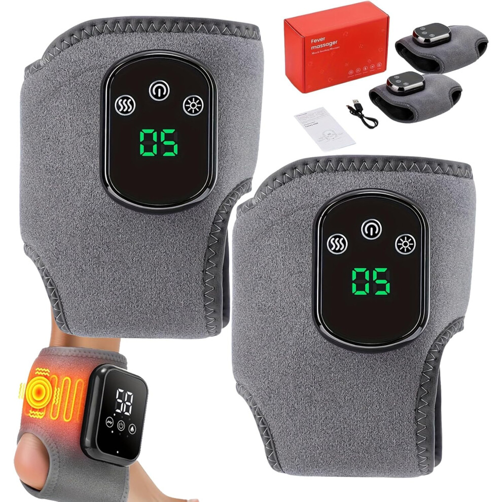 Oimg Foot Renew Triple Method Massager 3 In 1 Kneading Compression Heat - Portable Emsence Customisable Massage Wireless 2Pcs