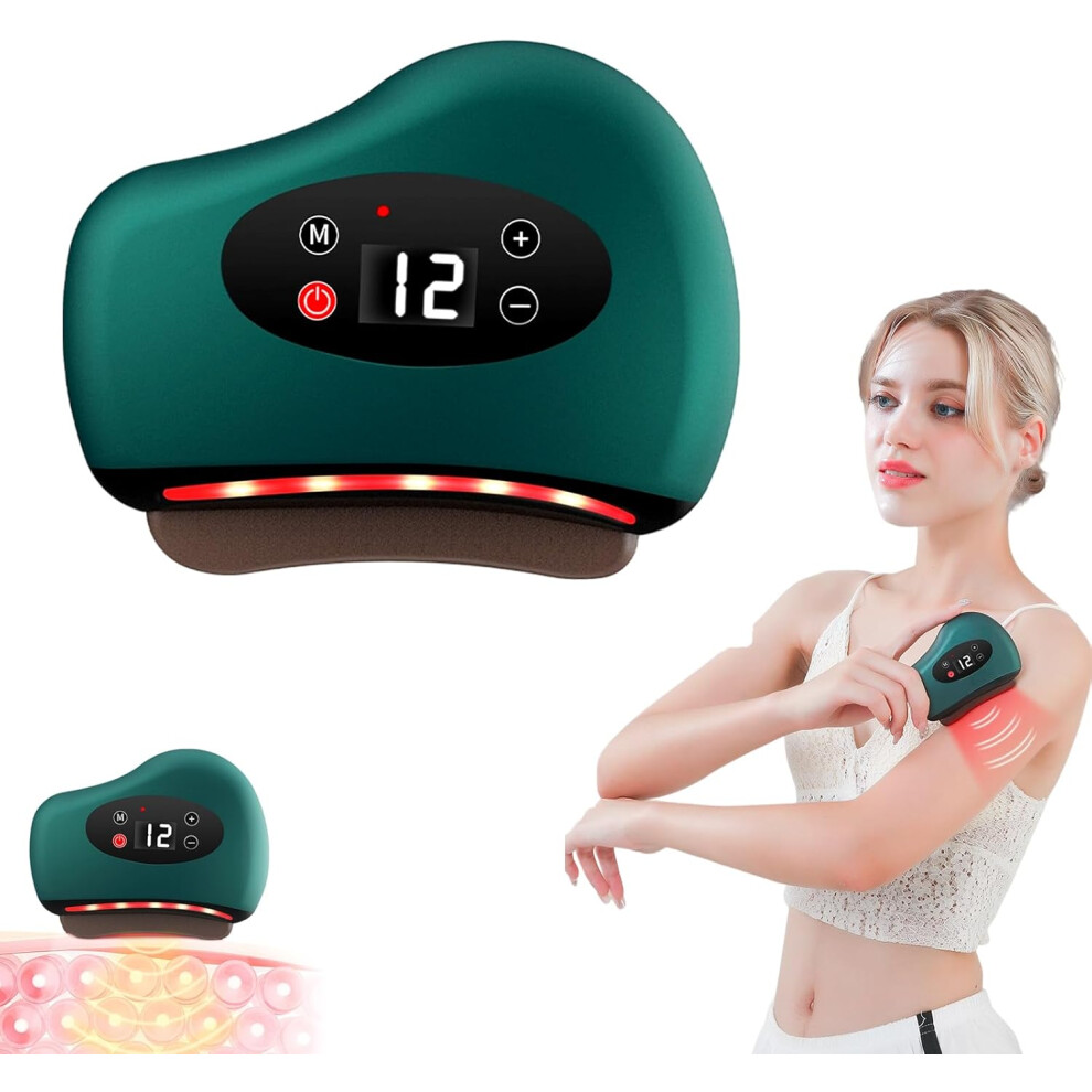 Photos - Massager Foot Scraper  Heated Red Light Massage Tool Vibration - Deep Muscle Recovery Legs Arms Back Face Gua Sha Device 2025