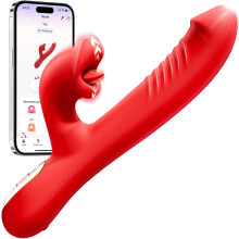 8 Inch Realistic Vibrating Adult Toy for Women - 7 Mode Silicone Bullet Machine Quiet Gift for Girlfriend