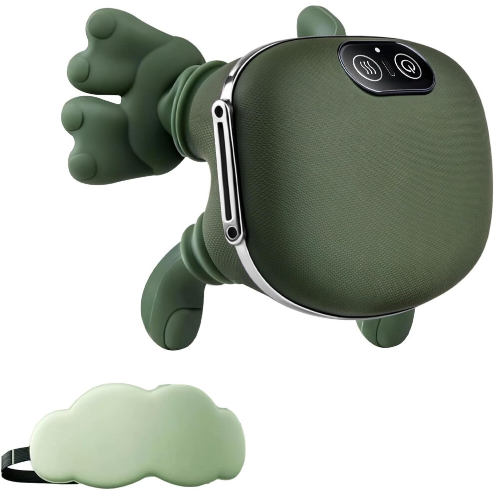 Oimg Green Shoulder And Neck Massager 4D Kneading Bionic Heated - With Heat Shiatsu Muscle Tension Electric Relief