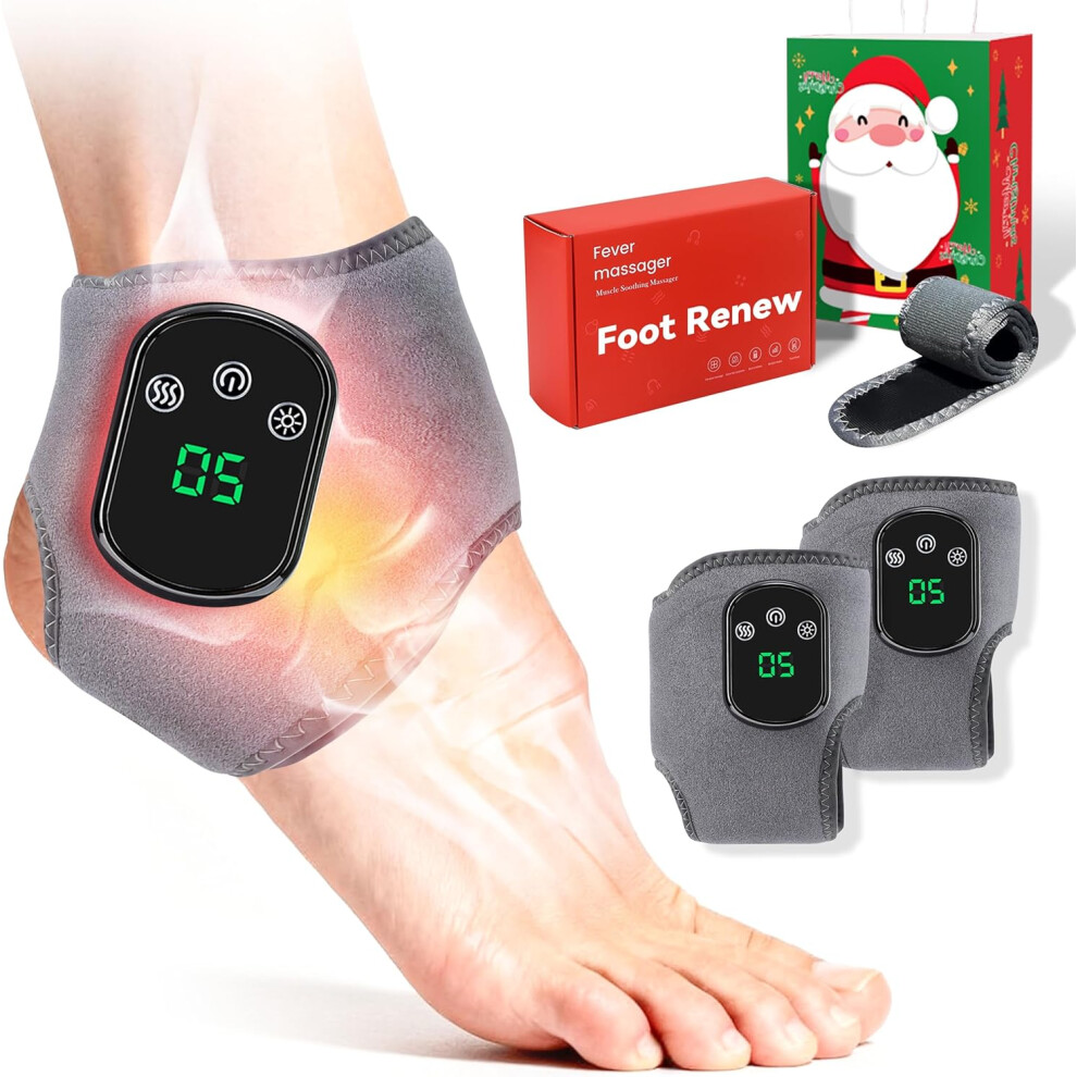 Oimg Triple Method Massager 3 In1 For Neuropathy Heat - Shiatsu Kneading Air Compression 8 Modes Adjustable 2Pcs