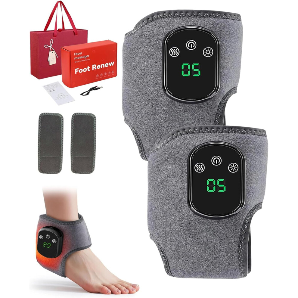 Oimg Triple Method Massager 3 In 1 For Neuropathy Wireless - Heat Therapy Shiatsu Kneading Air Compression Adjustable 2Pcs
