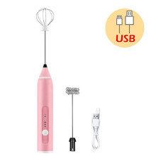 Perfektní napěňovač mléka s dvojitými metlami, ekologický, dobíjecí přes USB pro řemeslné nápoje
