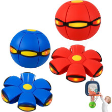 Children's Magic Metaball Bouncing Ball - 2-Pack with 6 Lights for Outdoor Parent-Child Games