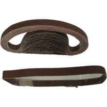 Sanding Belts 40 Pcs Pack 330 x 10 mm FlatConnection, Grit 120, Cloth Backing, For Pneumatic Belt Sander