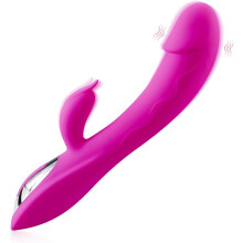 10 Modes Bullet Vibrator Quiet Powerful Rabbit Ears - Handheld Realistic Thrusting Adult Tool Women Vibrating Games