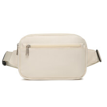 Modieuze borsttas met riem en meerdere compartimenten,-Wit