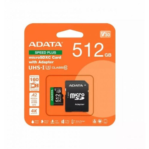 ADATA Speed Plus 512 GB MicroSDXC Class 10 1