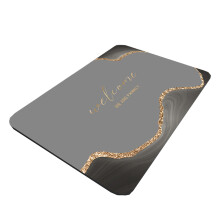 Covoraș elegant de lux din pământ de diatomee, design antiderapant pentru spații interioare și exterioare, cusături elegante, culoare super