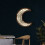 Ισλαμικό νυχτερινό φως Eid διακοσμήσεων Ramadan Mubarak ξύλινο αστέρι ημισελήνου 4