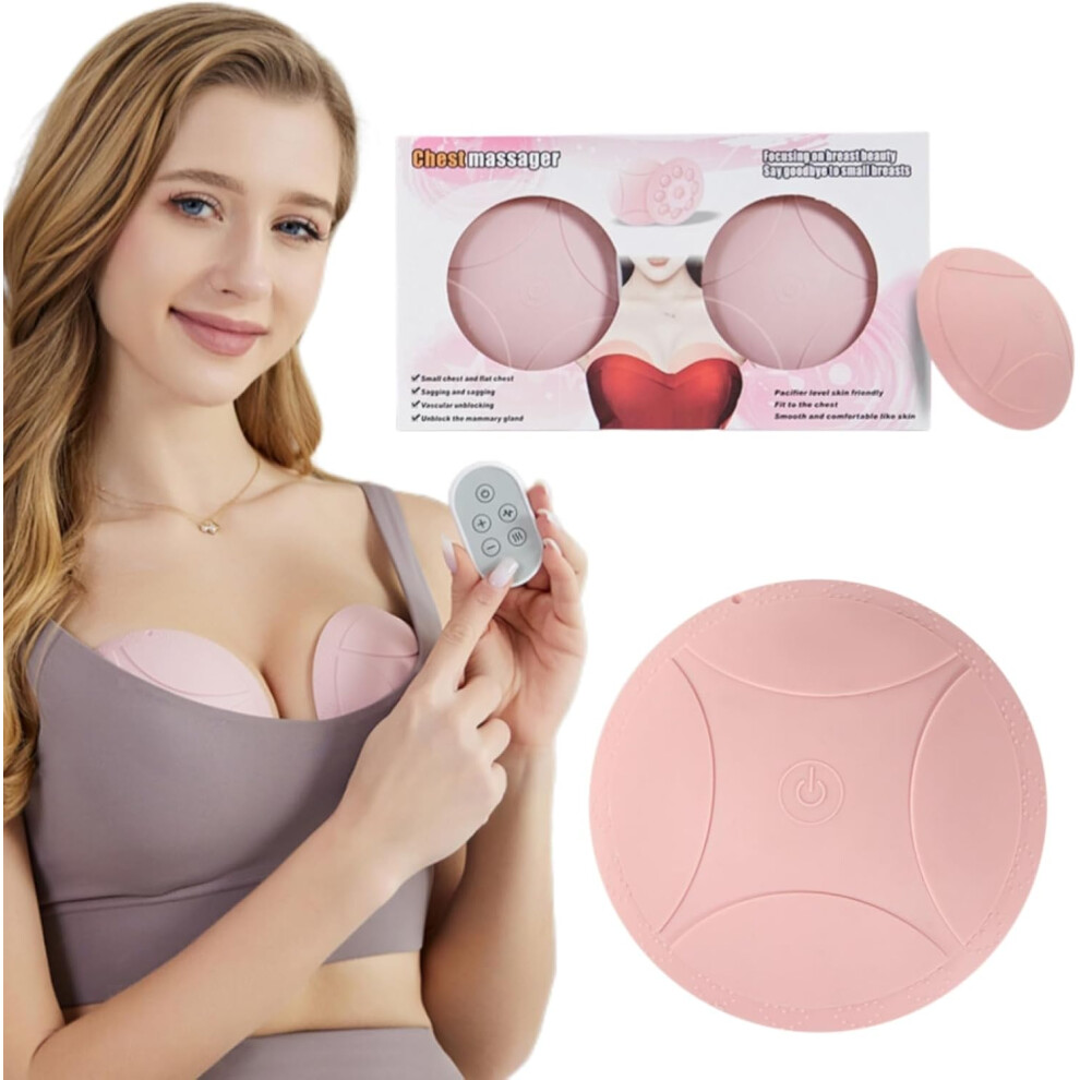 Oimg Breast Massager Wireless Electric Breast Enhancement - Chest Enlargement Anti Sagging Dredging Massage Machine