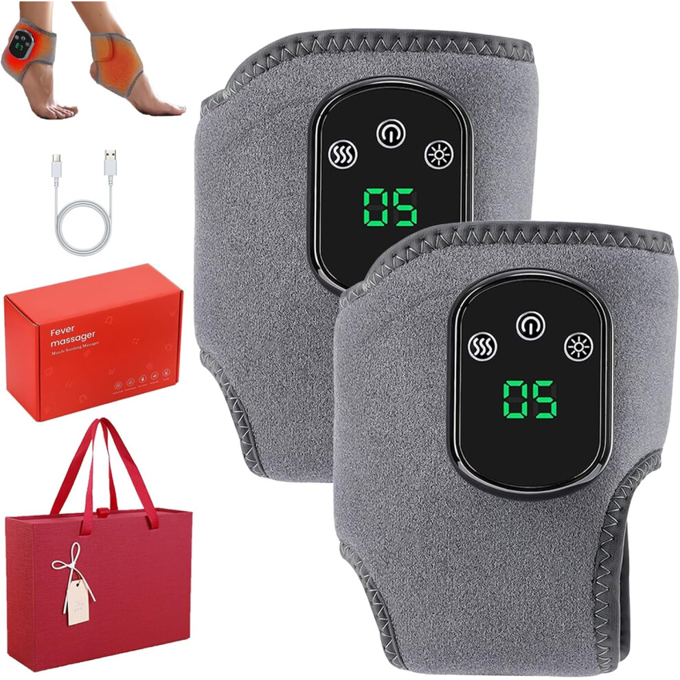 Oimg Foot Revive Massager Portable For Neuropathy 3 Vibration - 5 Heat Level For Achilles Tendinitis Plantar Fasciitis 2Pcs
