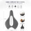 Εκπαιδευτής Pelvic Floor, 4 Ταχύτητες, 3 Λειτουργίες, για Άνδρες και Γυναίκες, Μαύρο 6
