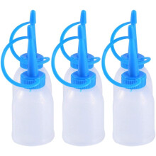 Lot de 6 flacons souples 30ml avec embout aiguille, pour colle ou huile