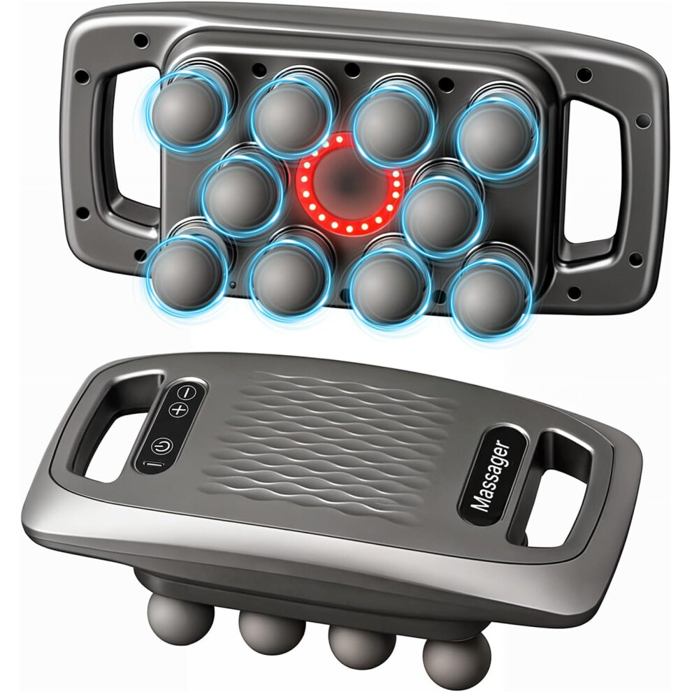 Oimg Professional Massage Gun 10 Interchangeable Heads 9 Intensity - Deep Tissue Percussion Massager For Muscle Recovery