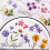 Floral Fantasy, Διακοσμητικά Αυτοκόλλητα για Scrapbooking DIY, Διαφανή Αυτοκόλλητα Λουλουδιών 5