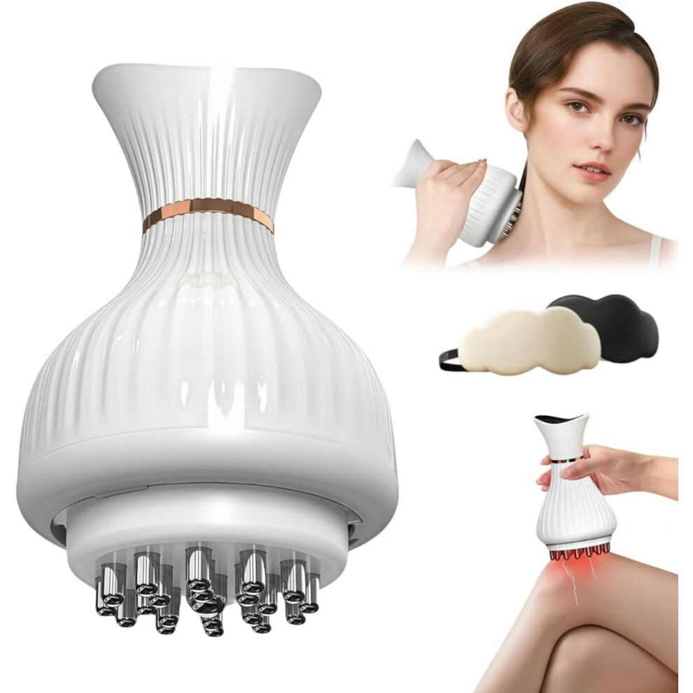Oimg 4 In 1 Leg Massager For Lymphatic Drainage 2025 New - Hand Held Cleanse For Edema 19 Level Heating Vibration Adjustable Speed