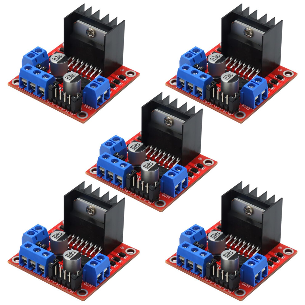 L298n Motor Drive Controller Board Module Dual Hbridge Dc Motor Driver For Stepper Motor Drive Pack Of 5 9067246271466
