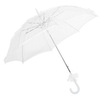 Blondeparasollparaply Elegant bryllups- og brudeparaply Vintage-design Premium stålribber Robust komfortabelt håndtak Ideelt for romantiske