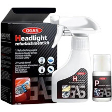 New Headlight Restoration Spray for All Vehicles - Removes Yellowing & Oxidation Restores Clarity