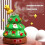 Bubble Machine Durable Automatic Christmas Tree - Rotating Light Up Music Box Rechargeable Decoration 8
