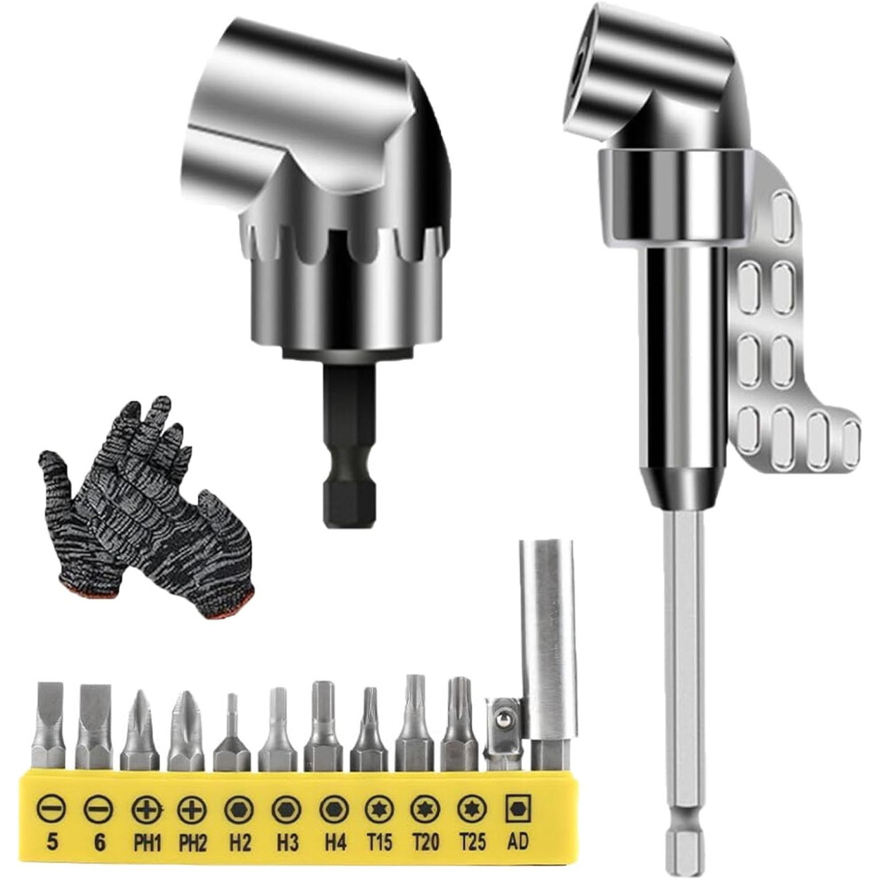 105 Degree Right Angle Drill Adapter Corner Tool Screw Hub Multi-Function Bend Screwdriver Bit For Tight Spaces For Screwdriver & Drill 3233223077154